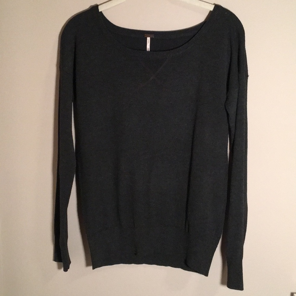 Charcoal grey light weight sweater